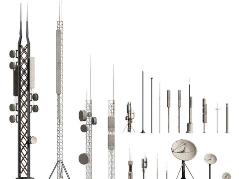 modern radar antenna signal tower signal receiver