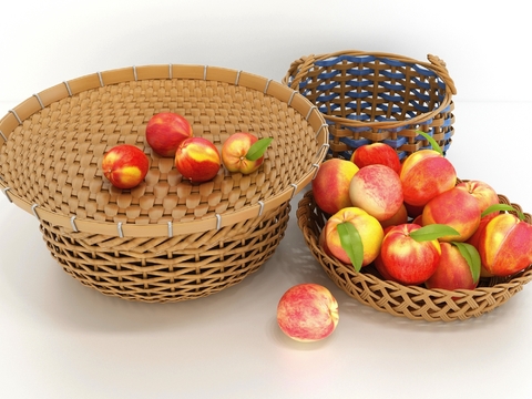 Modern bamboo basket fruit