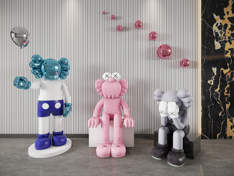 Modern KAWS Art Toy Ornaments