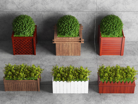 Nordic Outdoor Potted Flower Box