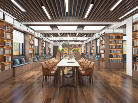 Modern Book Bar Library