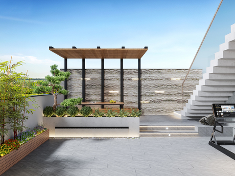 Modern Balcony Terrace Garden