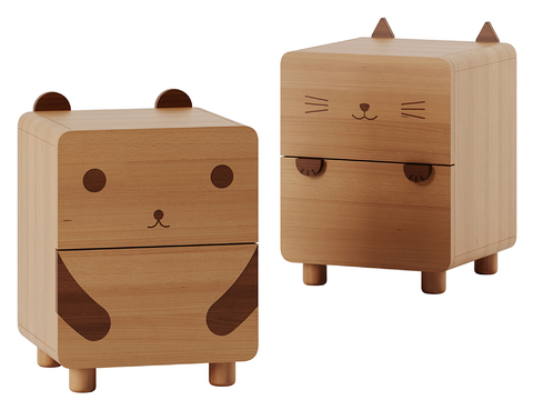 Cartoon Bedside Cabinet kids Cabinet