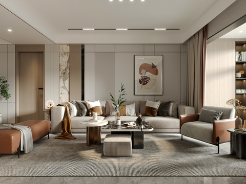 Simple Living&Dining Room Free