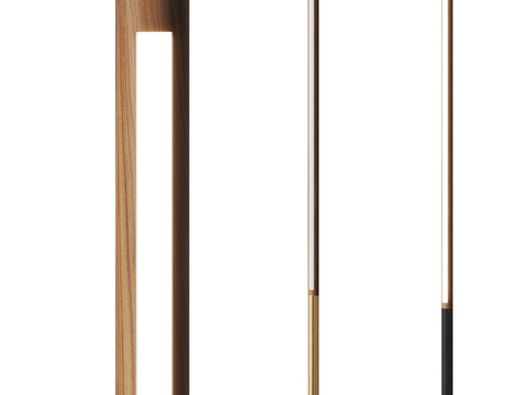 MISSANA solid wood creative floor lamp