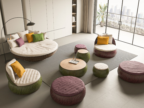 leisure sofa round sofa round stool sofa stool