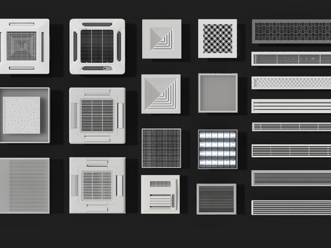 Modern air conditioning tuyere ventilation fan