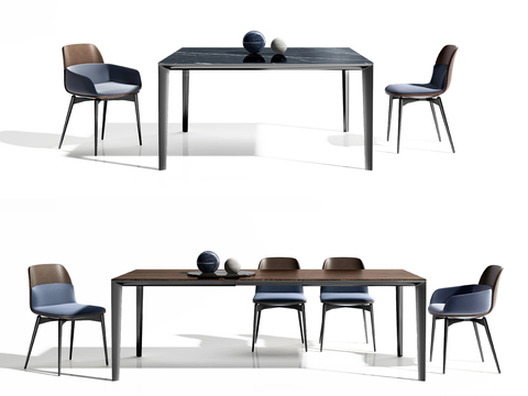 Molteni & C Modern Dining Table and Chair