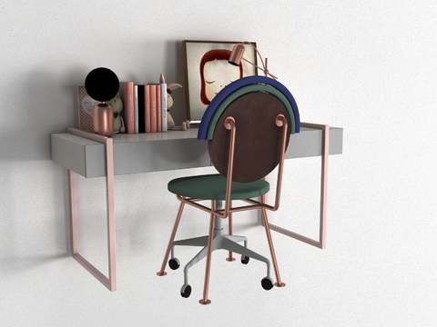 Modern children's desk chair free