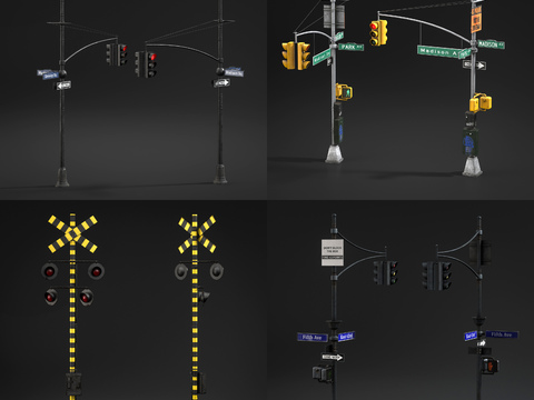 Industrial wind road signal light