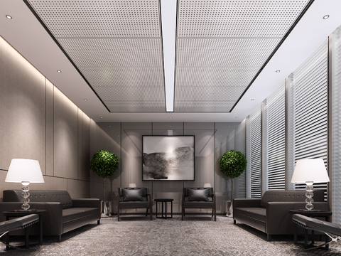 Modern office reception room