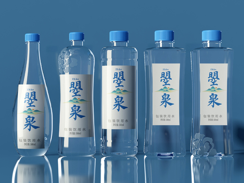 Modern mineral water packaging