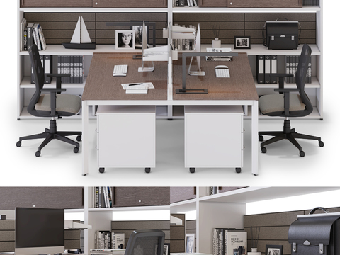 Modern Card Office Desk and Chair