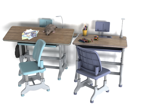 Modern children's desk chair free