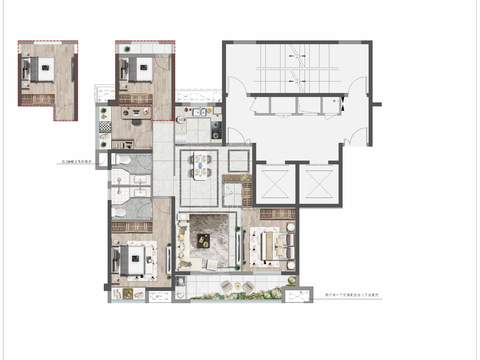 modern floor plan psd