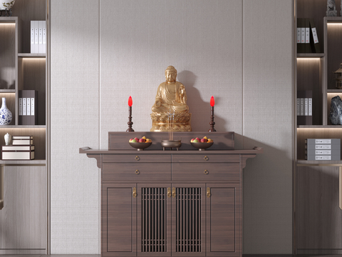 New Chinese-style Buddhist shrine cabinet for worship