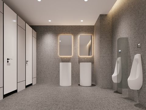 modern public toilet