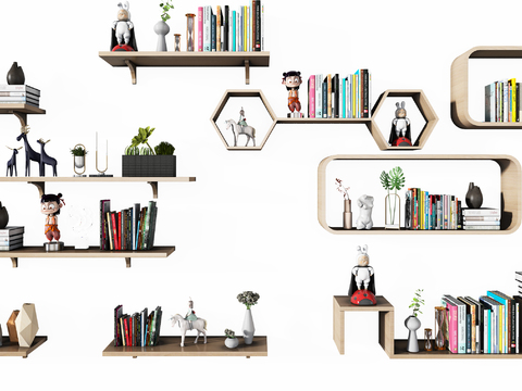 Modern Decorative Shelf Wall Cabinet