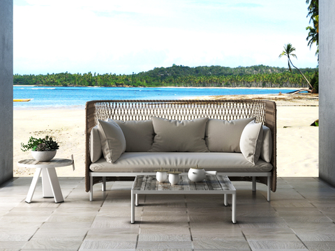 ETHIMO Modern Outdoor Sofa Combo