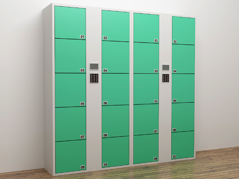 Modern supermarket storage cabinet