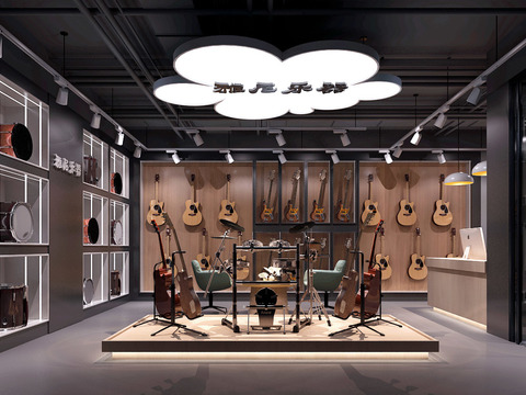 Modern Musical Instrument Store