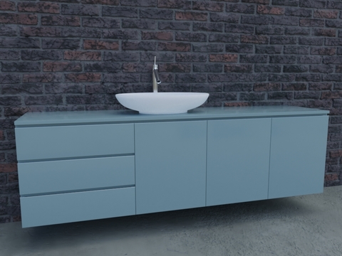 Modern bathroom counter basin free