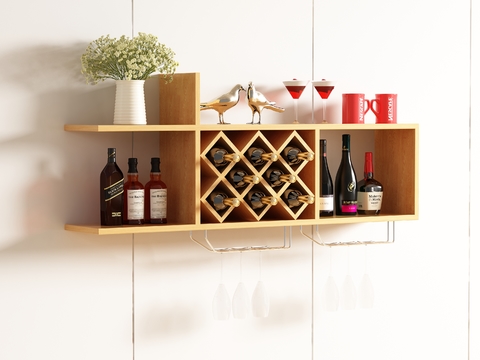 Wine Rack Wall Cabinet Hanging Cabinet