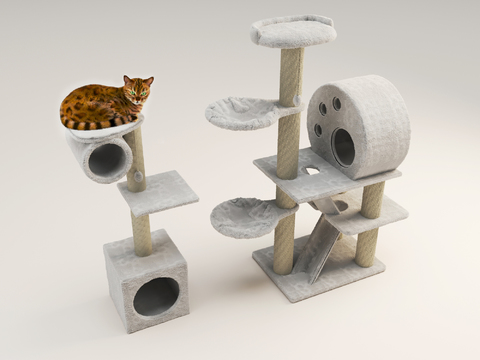 Modern cat climbing frame