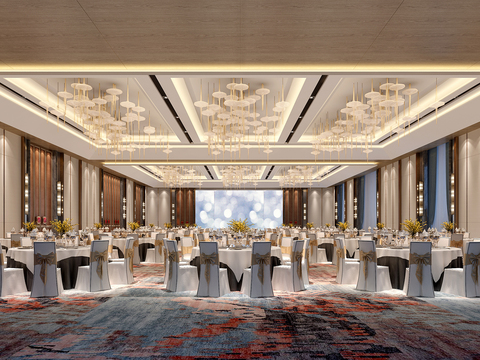 New Chinese Hotel Ballroom