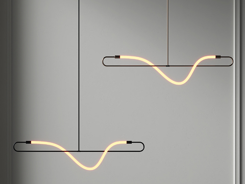 Linear chandelier strip chandelier