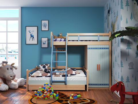 Modern bunk bed for children