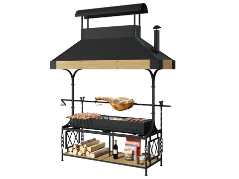 Modern barbecue grill grill