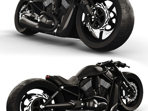 Modern Harley Motorcycle