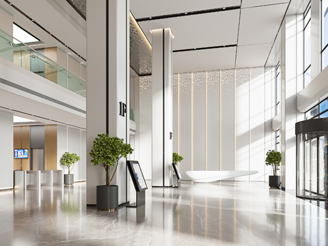 Modern Office Building Lobby