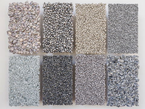 Natural wind pebble gravel