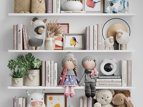 Modern Doll Book Ornaments