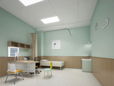 Modern hospital consultation room free of charge