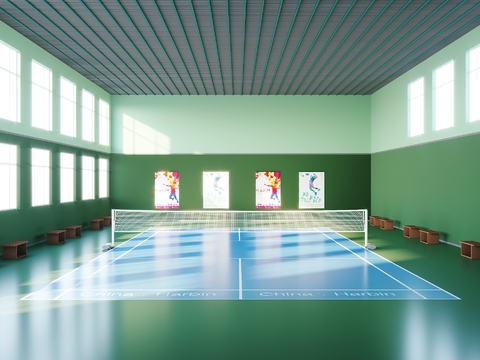 Modern Simple Badminton Hall