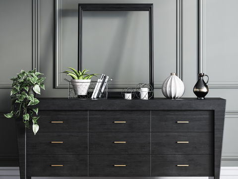 Modern Solid Wood Sideboard