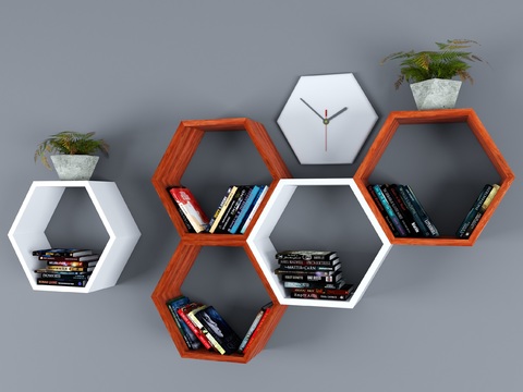 Nordic Creative Wall Cabinet Bookshelf