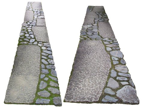 paving stones stone steps road psd