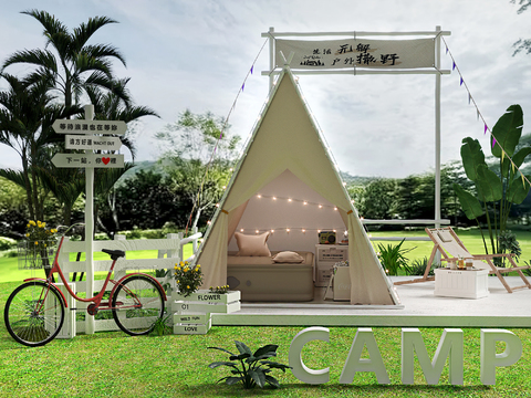 Camping camp tent bicycle