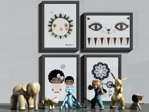 Modern Cartoon Animal Dolls