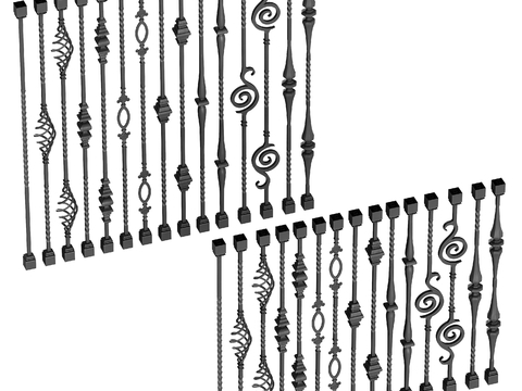 European-style iron railings