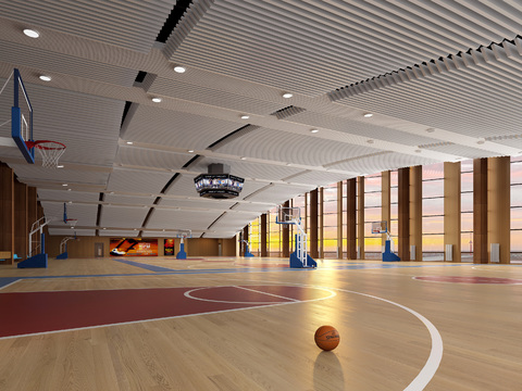 modern basketball hall