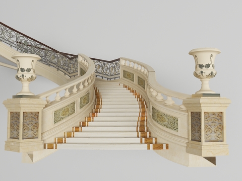 European-style Affordable Luxury Style Stairs Free