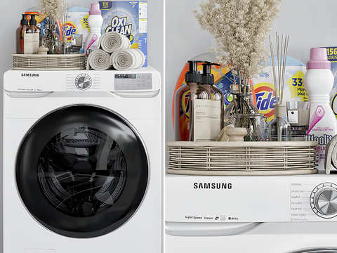 Modern drum washing machine washing supplies