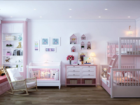 Modern girl kids Bedroom free