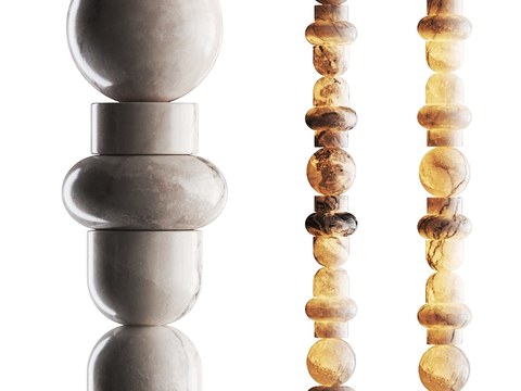 FLOS modern marble stacking creative floor lamp