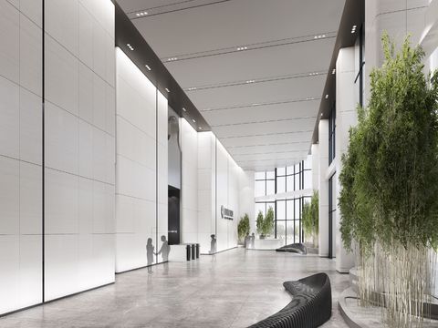 Modern Business Lobby